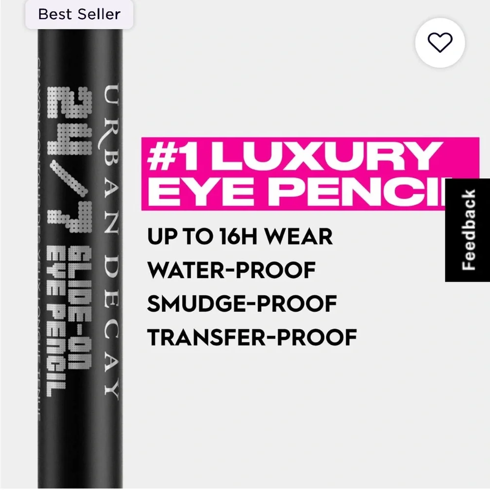 Urban Decay 24/7 GLIDE-ON WATERPROOF EYELINER PENCIL: Double Life